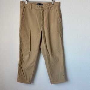 Zara Men's Tan Corduroy Chino Pants